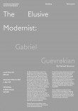 The Elusive Modernist Book Launch 15 February